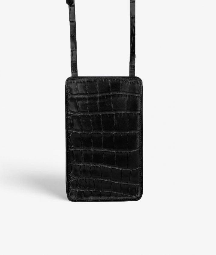 crocodile black bag