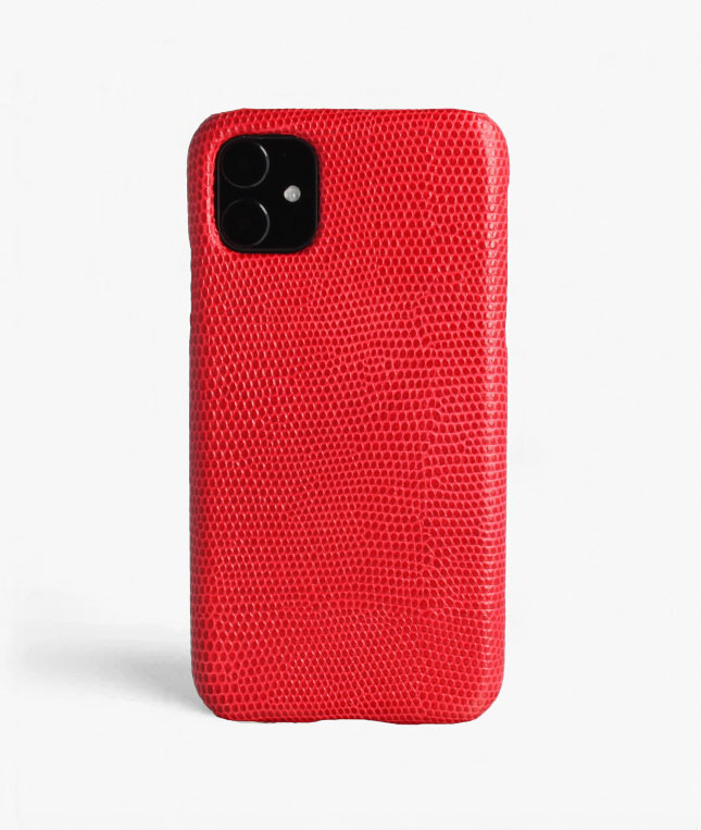 Iphone 11 Lizard Red Exclusive Leather Iphone Covers And Cases