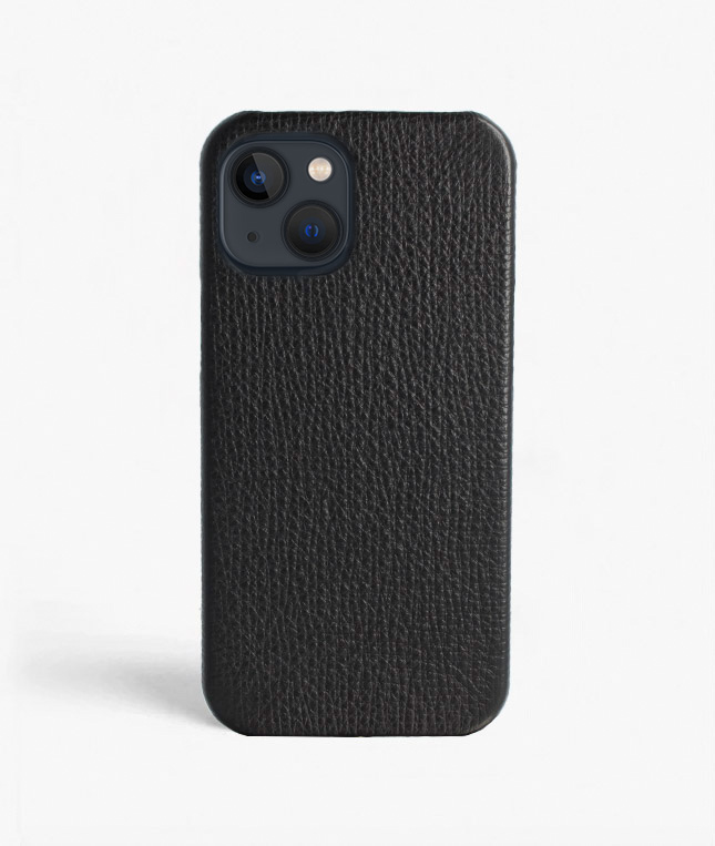 iPhone 13 Mini Leather Case Textured Black Exclusive Leather