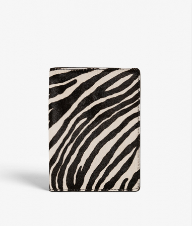 Passport Cover Pony Zebra Black/White