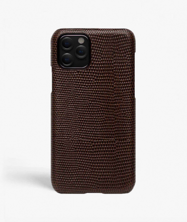 iPhone 11 Pro Leather Case Lizard Brown 