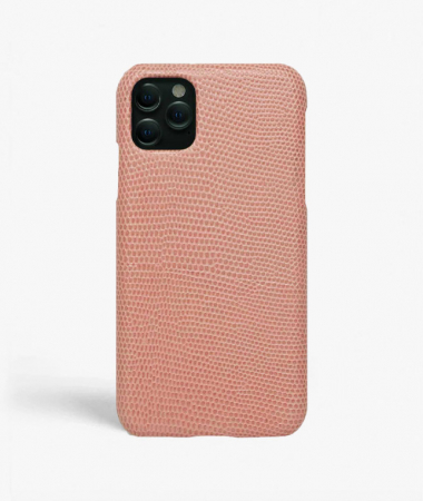 iPhone 11 Pro Leather Case Lizard Blush Pink