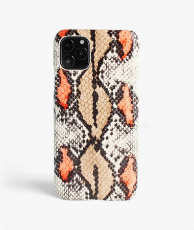 iPhone 11 Pro Leather Case Snake Plum/Peach