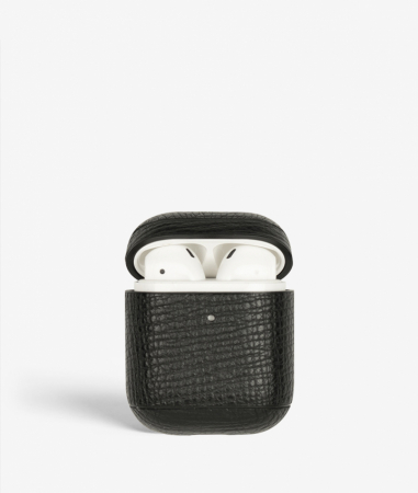 AirPod Leather Case Textured Black