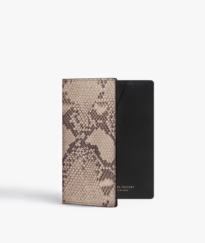 Passport Cover Soft Python Cashmere