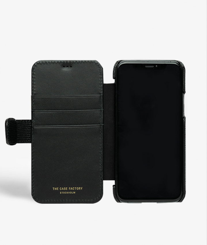 iPhone 11 Pro Leather Card Case Lizard Black