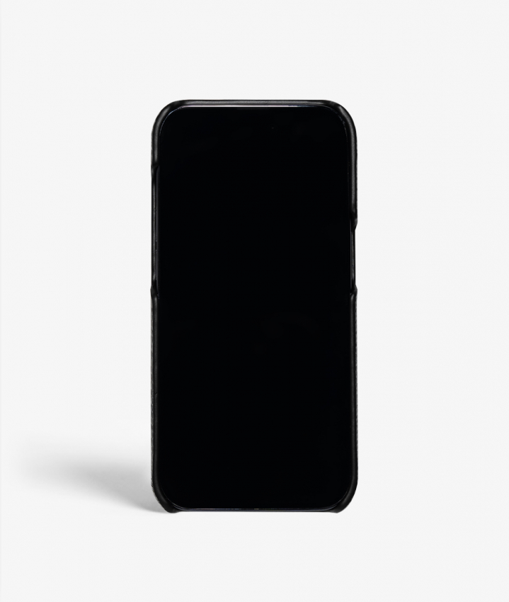  iPhone 14 Pro Leather Case Lizard Black