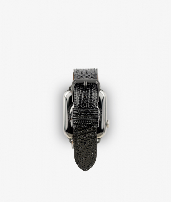 Apple Watch Leather Wristband Lizard Black 38/40/41mm - Matt Black