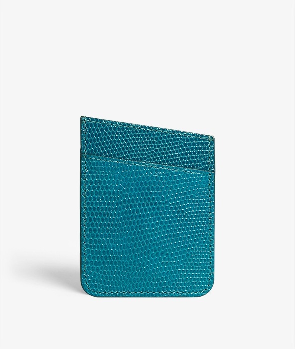 Adhesive Card Holder Lizard Turquoise
