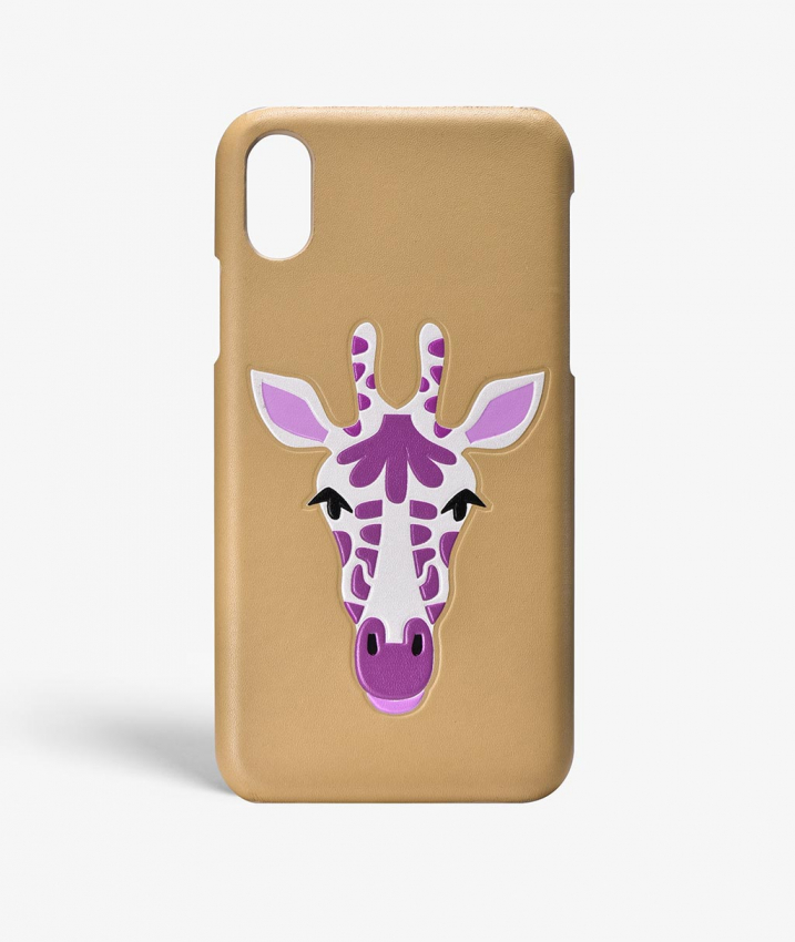 iPhone X/Xs Giraffe Nappa Beige