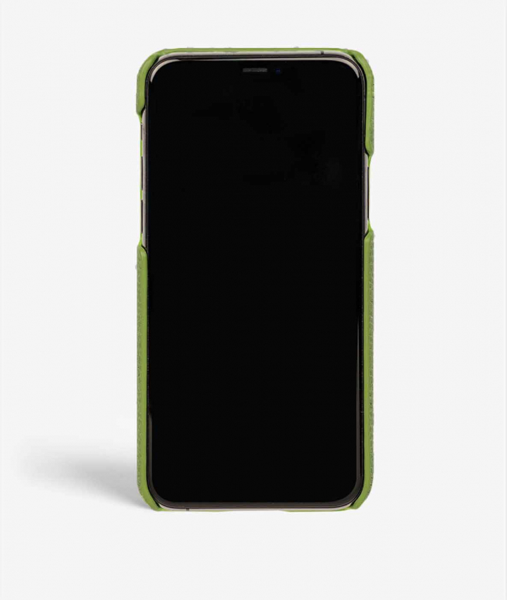 iPhone 11 Pro Leather Case Lizard Pistacchio
