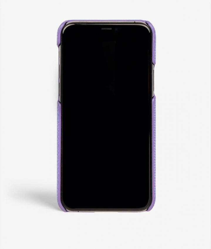 iPhone 11 Pro Leather Case Lizard Mauve