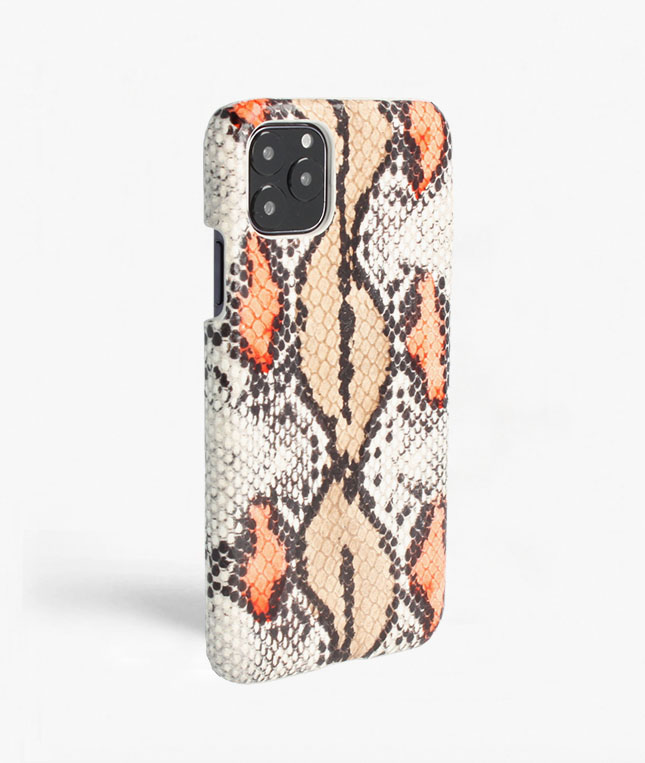 iPhone 11 Pro Max Leather Case Snake Plum/Peach