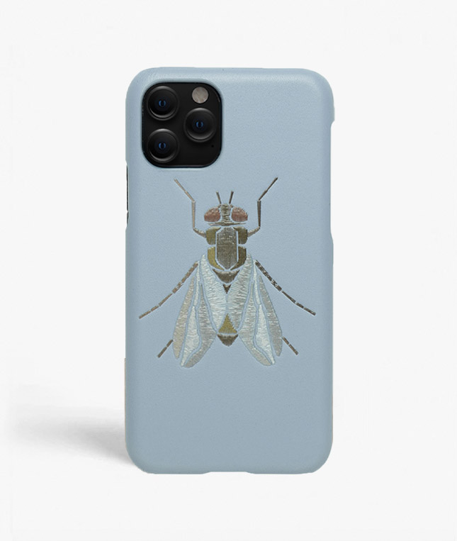 iPhone 11 Pro Leather Case Fly Baby Blue