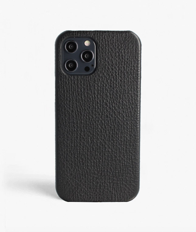 iPhone 13 Pro Leather Case Textured Black