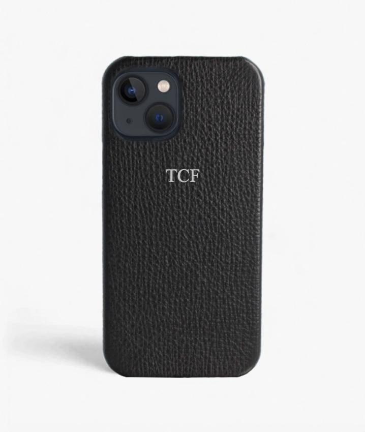 iPhone 13 Leather Case Textured Black
