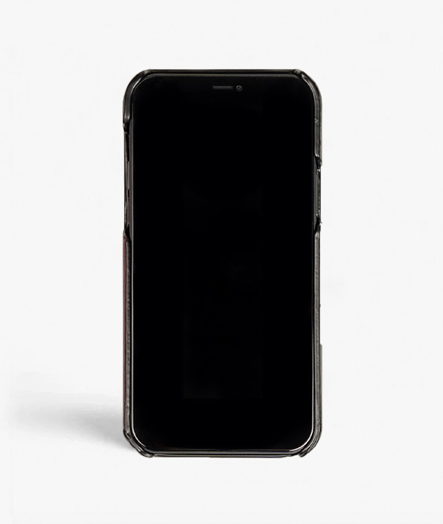 iPhone 12/12 Pro Leather Case Midnight Black
